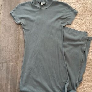 Club Monaco Mockneck Maxi Dress